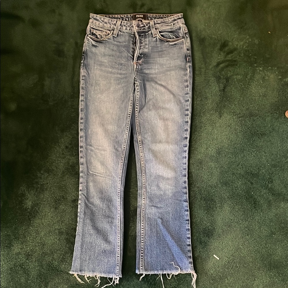 Paige Colette Crop Flare Jeans